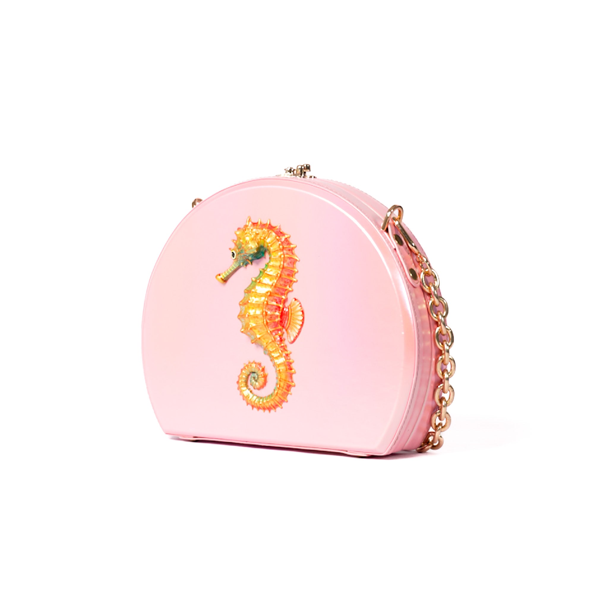 Pink Seahorse Sling Bag
