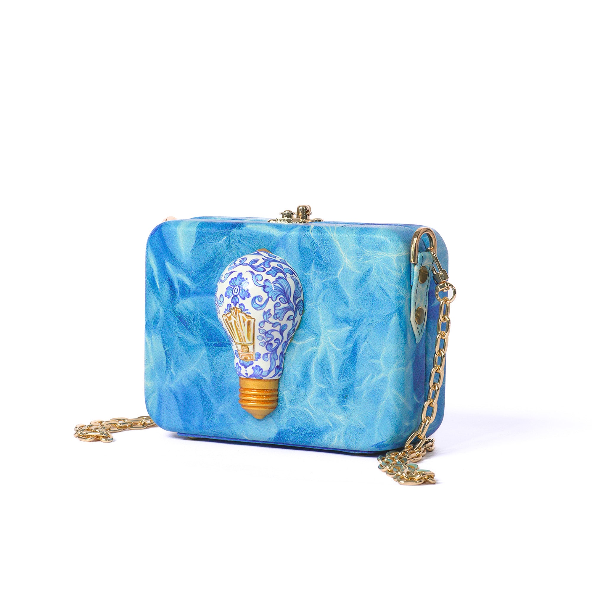 Aqua Light Bulb Sling Bag