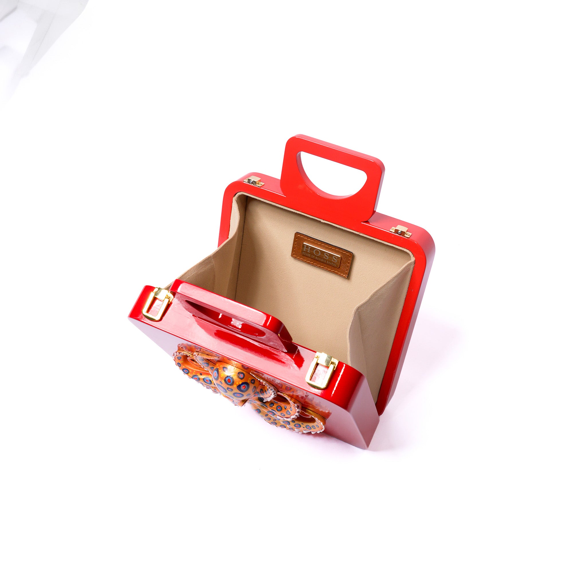 Red Octopus Handle Bag