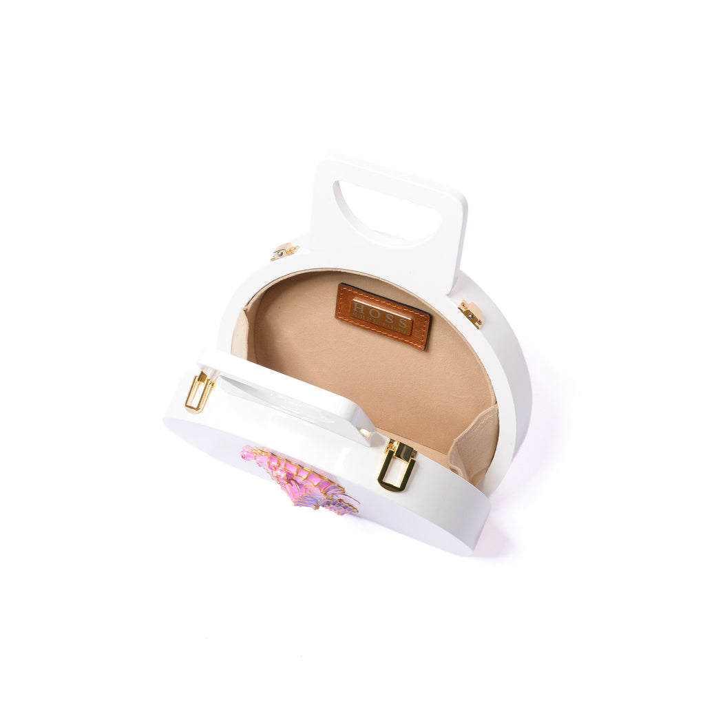 White Seahorse Handle Bag