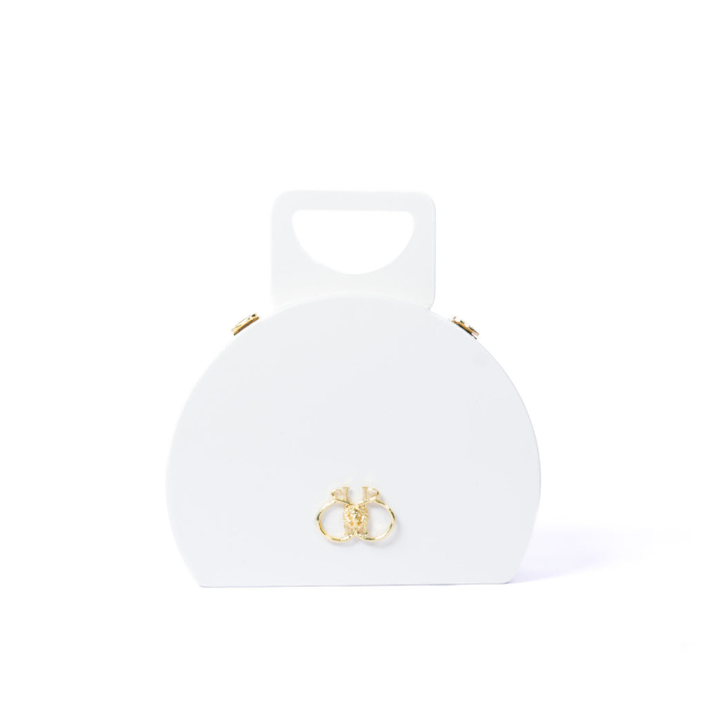 White Seahorse Handle Bag