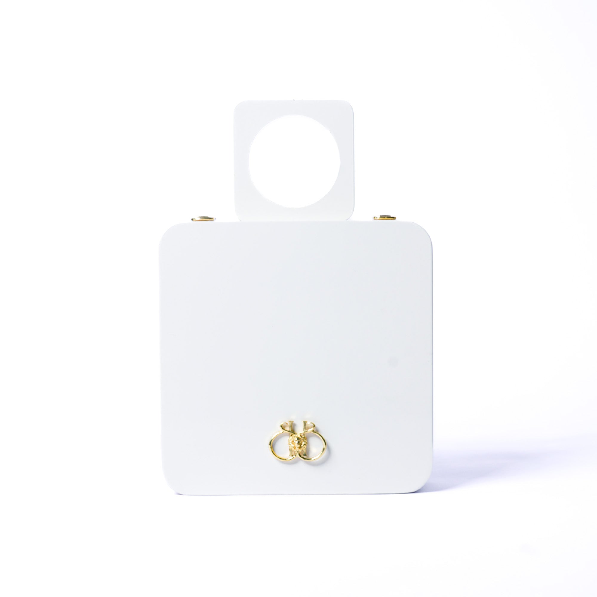 White Cherry Handle Bag