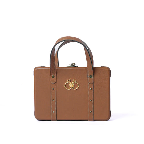 Brown Lion Briefcase Bag