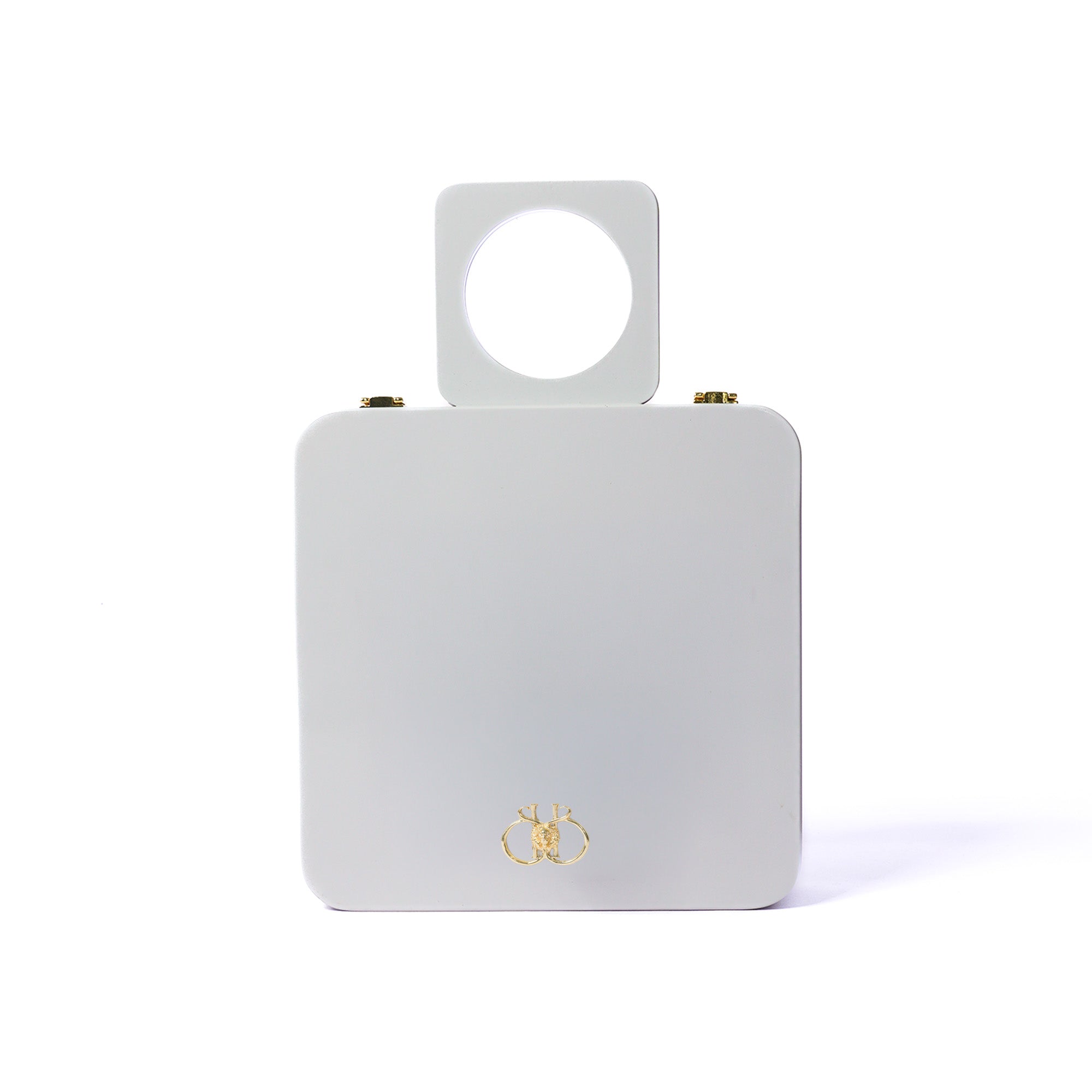 White Artistic Elephant Handle Bag