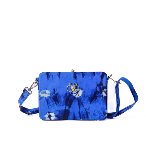 Blue Porcelain Elephant Sling Bag