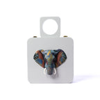 White Artistic Elephant Handle Bag