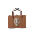 Brown Lion Briefcase Bag