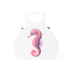 White Seahorse Handle Bag