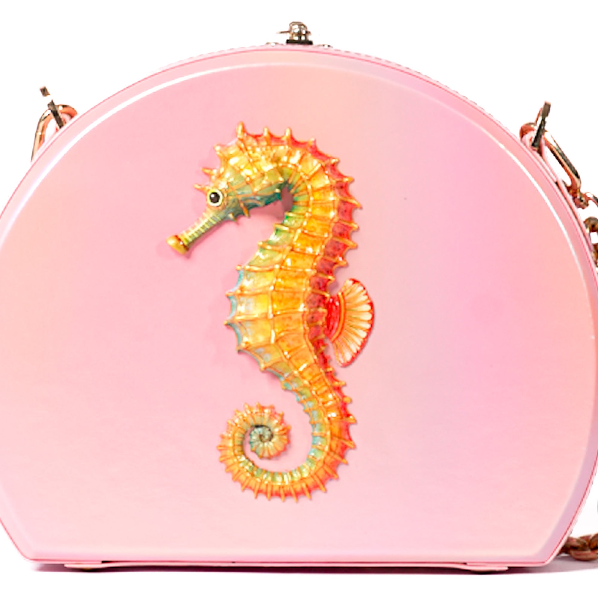 Pink Seahorse Sling Bag