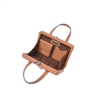 Brown Lion Briefcase Bag