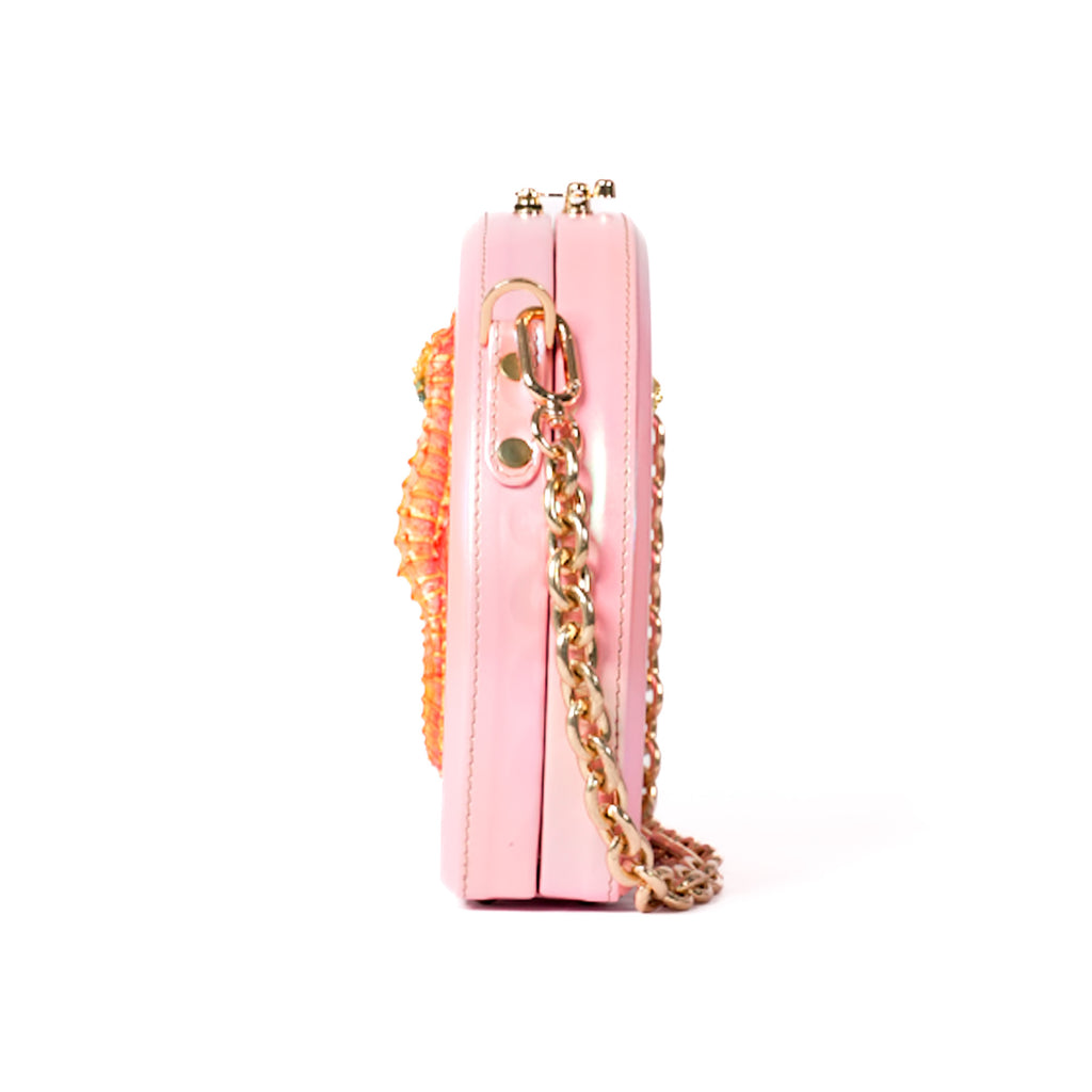 Pink Seahorse Sling Bag
