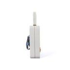 White Artistic Elephant Handle Bag