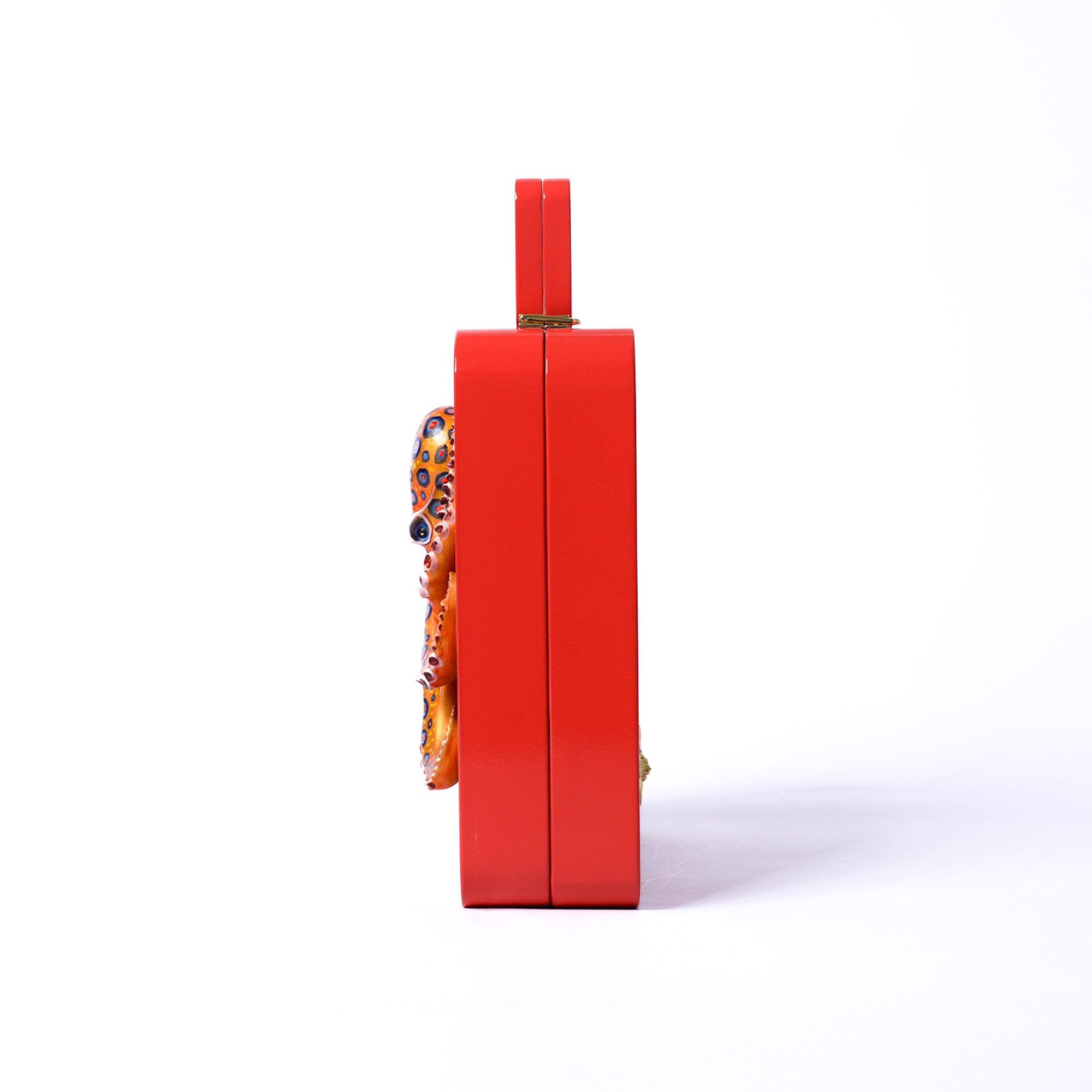 Red Octopus Handle Bag