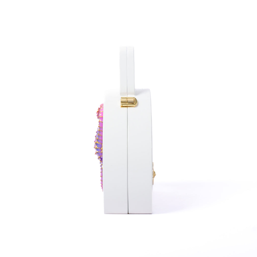 White Seahorse Handle Bag